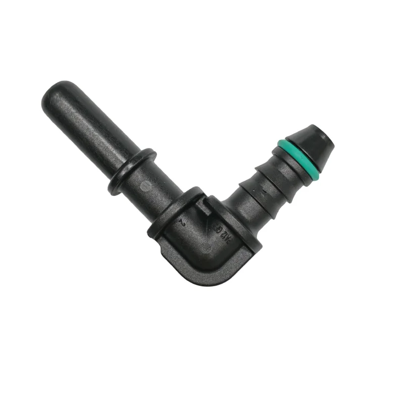 7.89mm ID6 plastic male connector 90 degree Fuel line quick connector general auto L type 90 degree elbow connector  2PCS a lot