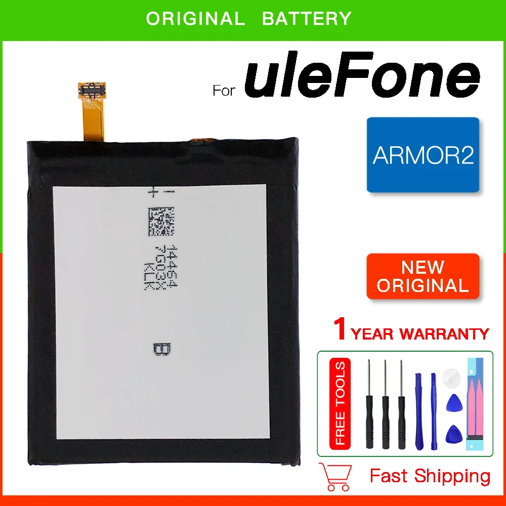 

Original High Quality 4700mAh Armor 2 Battery For Ulefone armor 2 Armor2 5.0inch Helio P25 Smart Phone Battery Bateria + Tools