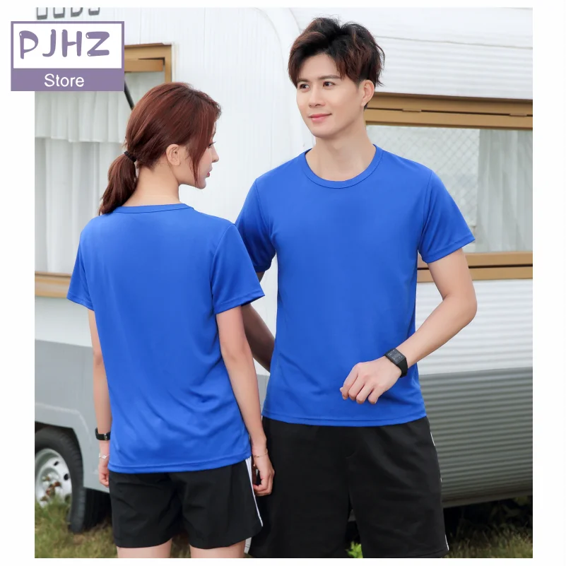 Customized Logo Quick-drying T-shirts Sportswear Gym t-shirt Men And Women Short Sleeve Breathable Shirt Custom Print Embroidery