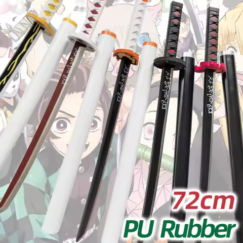 Kochou Shinobu Katana Original Assembled Anime Sword Cosplay Props Orange Kyoujurou Tanjirou Tokitou Muichirou Swords 72cm