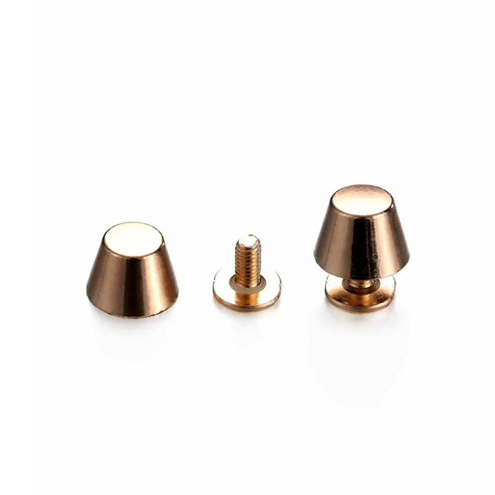 10set/bag 10/12mm DIY Leather Craft Metal Nail Clothes/Bag/Shoes Bucket Dome Round Head Screws Solid Nail Bolt Strap Rivets