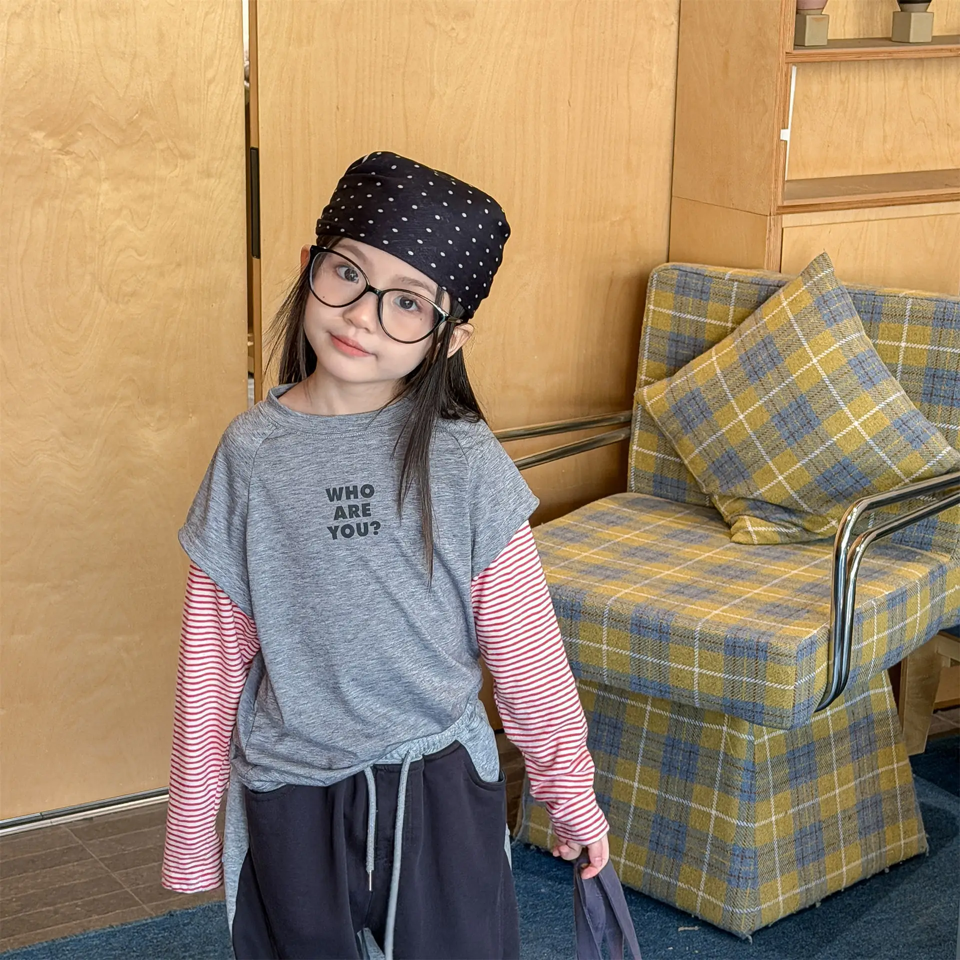 

2026 Spring New Children Long Sleeve T Shirts Cotton Girls Letter Print Bottoming Shirts Kids Clothes Toddler Boys T Shirts