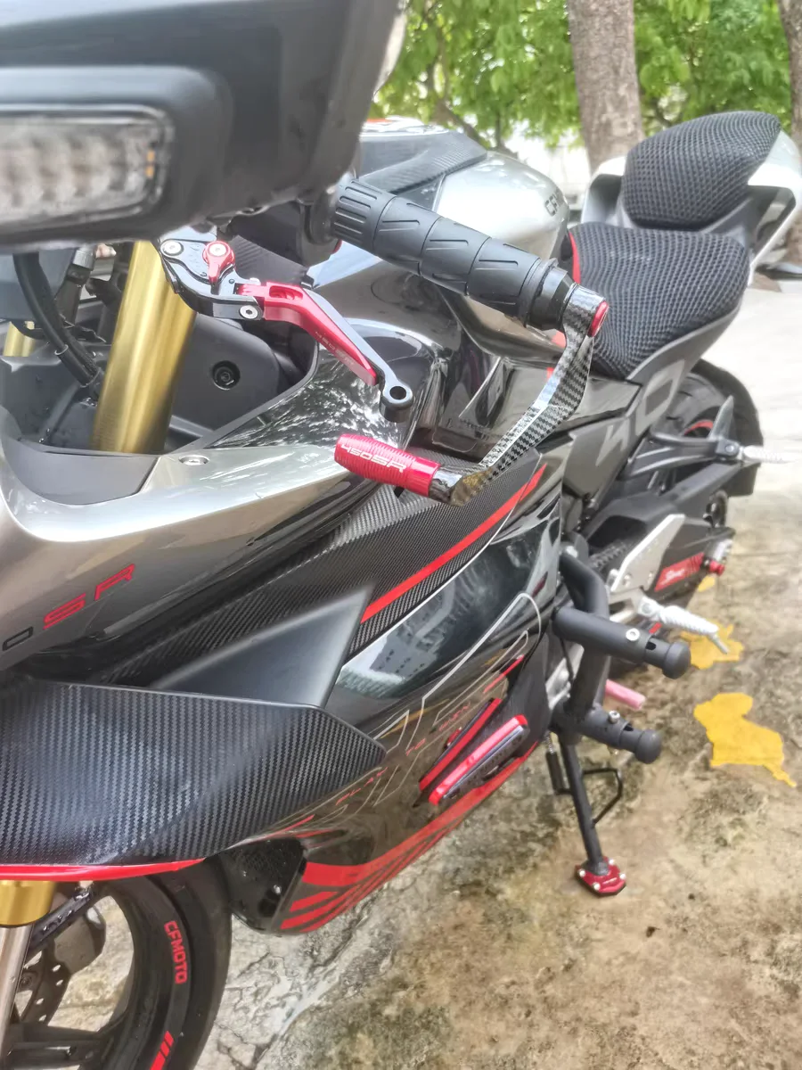 Universal Motorcycle Handlebar Brake Clutch Lever Hand Guard Protector Carbon Fiber Waterproof Handguard Aluminum Alloy Accesory image 6