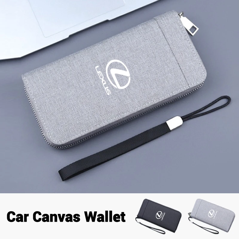 Car Wallet Men Wallet ID Credit Card Holder License Bag For Lexus GX470 LS400 LX470 LX570 RC350 UX250h ES350 RX450h Accessories