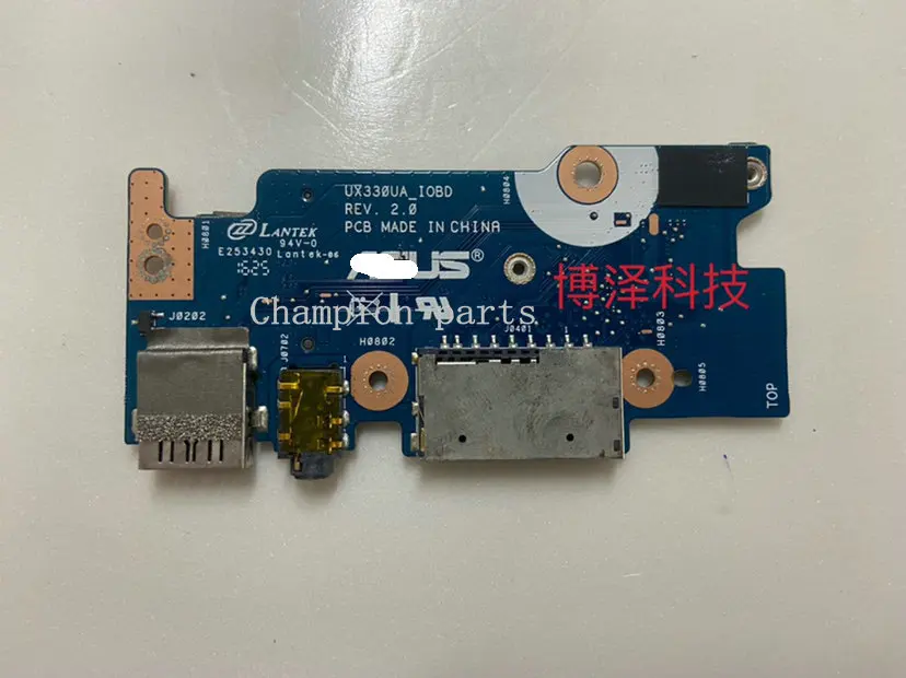 

ORIGINAL FOR ASUS UX330UA IOBD REV : 2.0 USB AUDIO BOARD SD CARD READER 90 DAYS WARRANTY