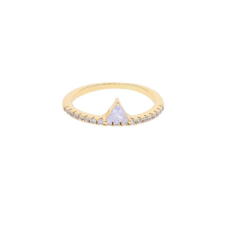 Minimalist Stacking Ring Eternity Bands for Women Trend Pave Cubic Zircon Gold Color Dainty Cz Finger Accessories Female Jewelry