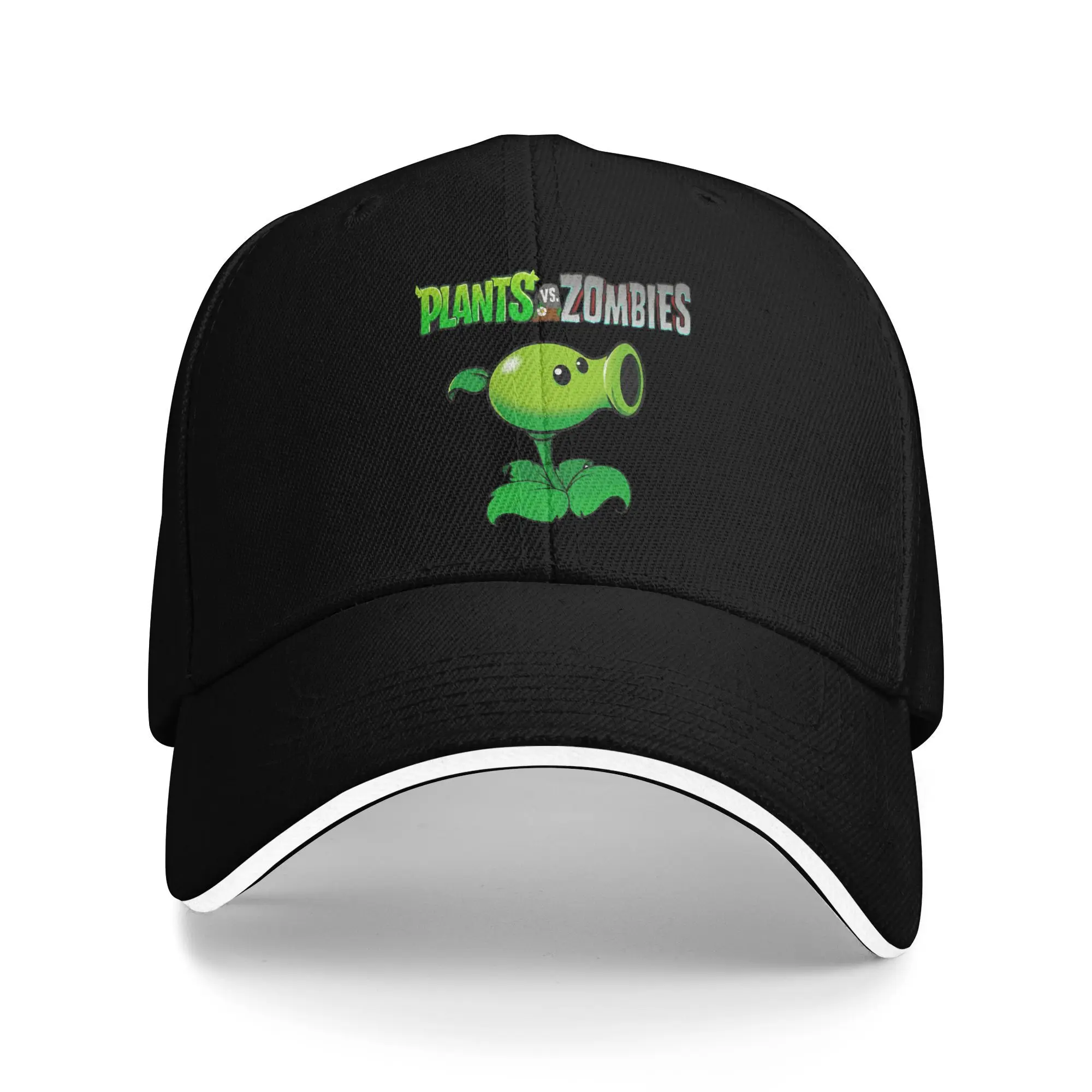 

Peashooter design PVZ Солнцезащитная бейсболка Весна Унисекс Мужской дизайн Хип-хоп Шляпы Солнцезащитный крем Встроенные ретро Kpop Rock Бейсболки