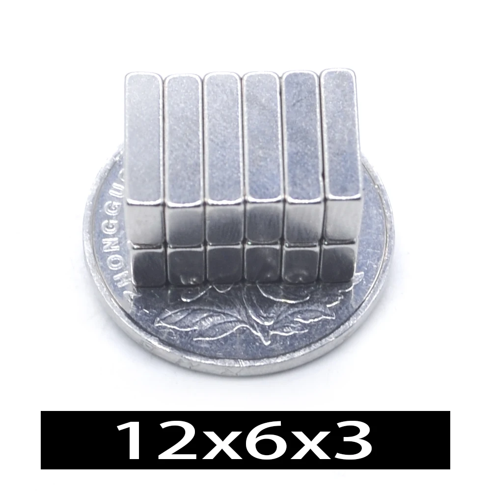 5~5000Pcs 12x6x3 Neodymium Magnet 12*6*3 N35 NdFeB Magnets Block Super Powerful Strong Permanent Magnetic imanes Block new magne