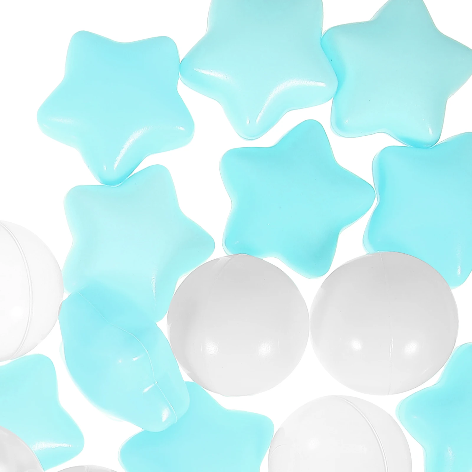 

100pcs Ocean Balls Colorful Star Round Toys for Kids Pool Party Decorations Playhouse Game Fences Fun Swimming