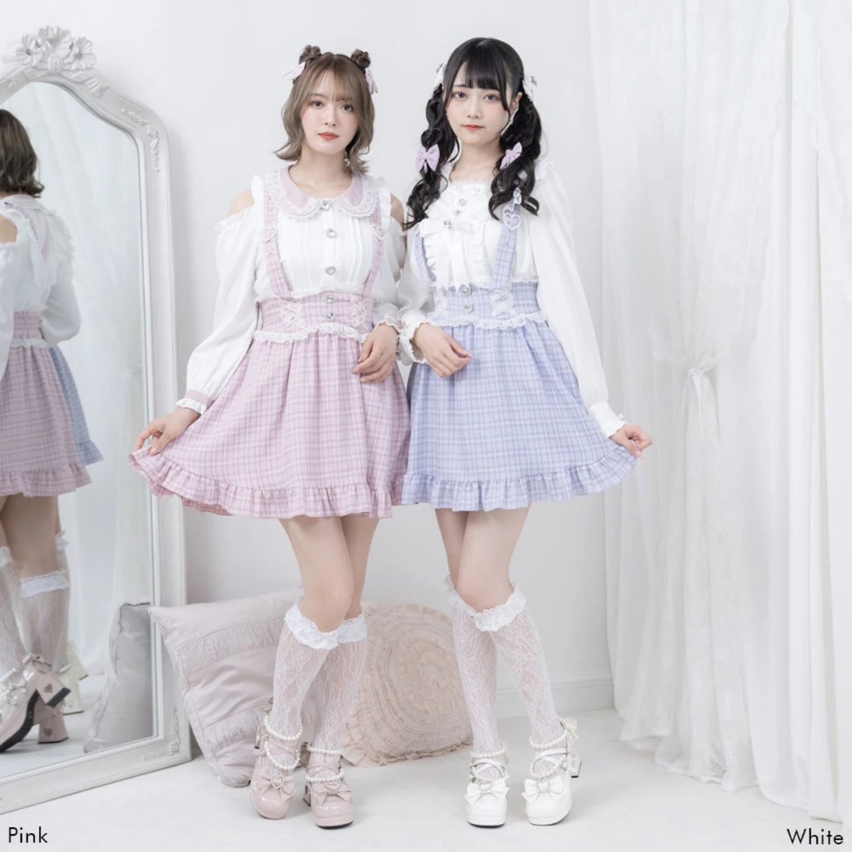 

Sweet Lolita Wedding oe Pearl Chain Thi Heel Knot Heart ape Faionable Japanese Sle Женские туфли на высоком каблуке