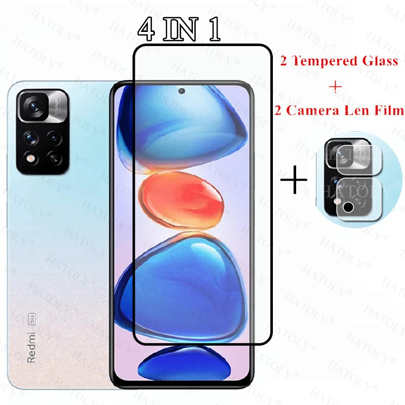 

Tempered Glass For Xiaomi Redmi Note 11 Pro Screen Protector Camera Lens Film For Redmi Note 11 Pro Glass For Redmi Note 11 Pro