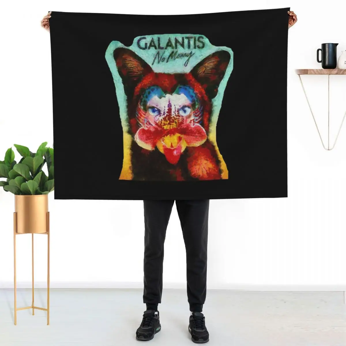 GALANTIS Essential T-Shirt Throw Blanket Fashion Sofas Camping for sofa funny gift Cute blankets and throws Blankets