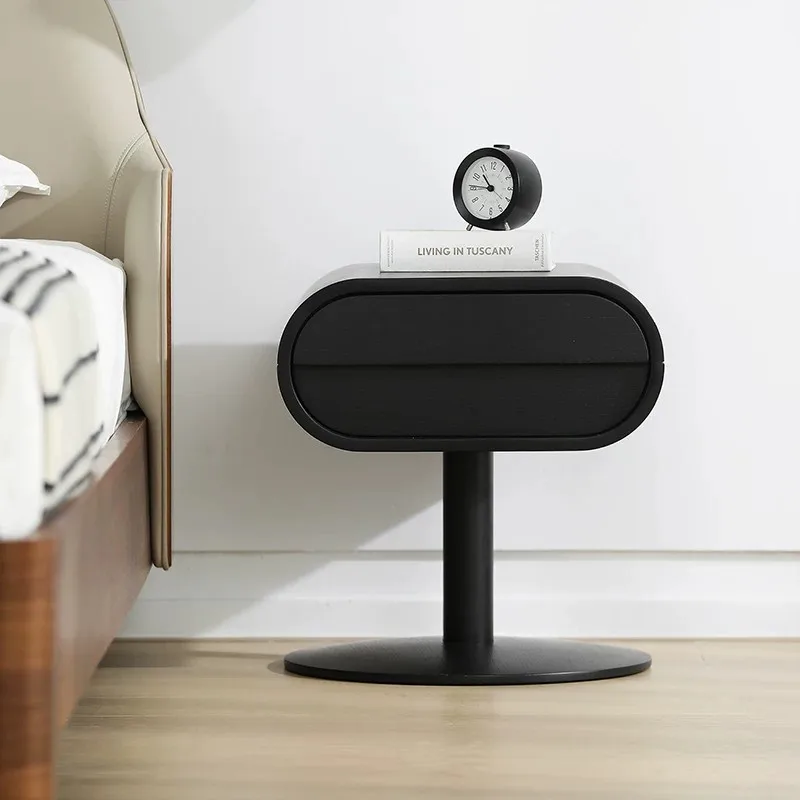 Retro-Style Retro-Style Furniture Black Solid Wood Bedside Table Creative Design Artistic Decoration Nordic Luxury Bedroom Storage Cabinet - Aliexpress Deal