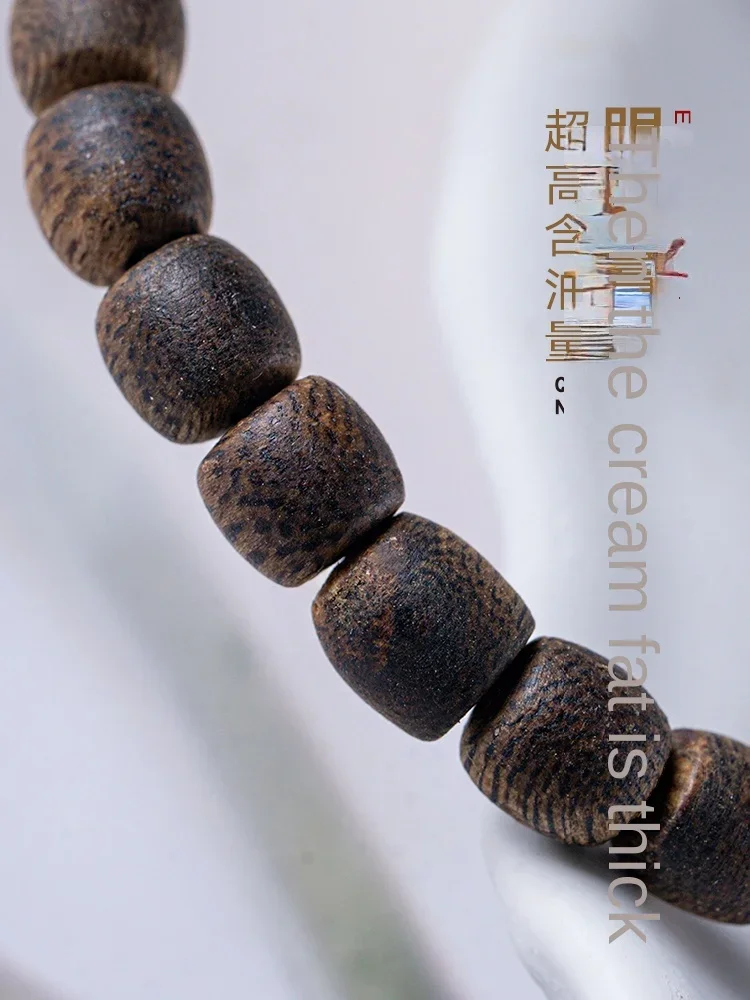 Bracelet Handmade Carved Natural Material Barrel Beads Tassel Chain Hetian Jade Rabbit Modeling Decoration for Girlfriend Gifts