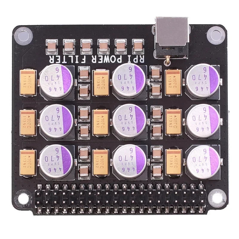 Suitable for Raspberry Pi Nvarcher DAC Audio Decoder Power Filter Purification Module Fit Pi3 3B 4B Digital Broadcast