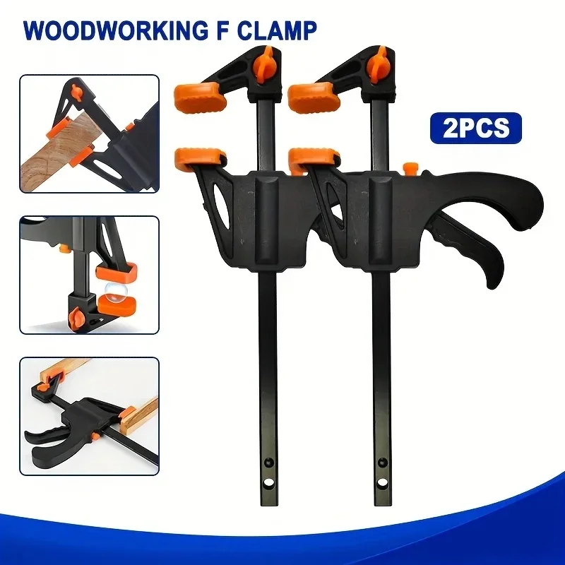 Woodworking Work Bar F Clamp Clip Kit Quick Ratchet Release Speed Squeeze WoodWorking DIY Carpentry Gadget Hand Tools