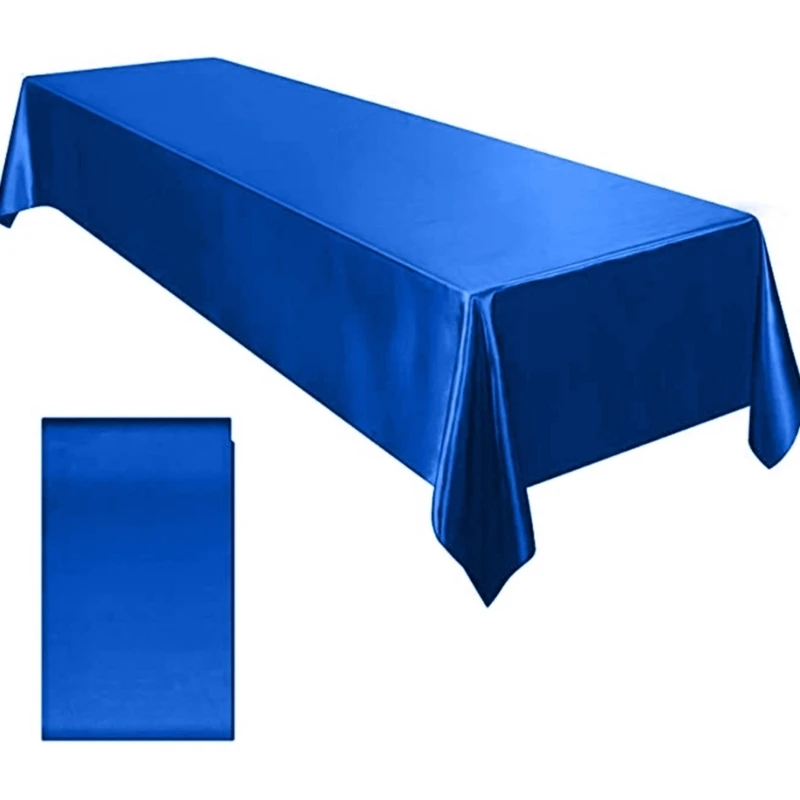 X22D Sophisticated Cotton Linens Satins Rectangular Tablecloth for Home and Hospitalitys