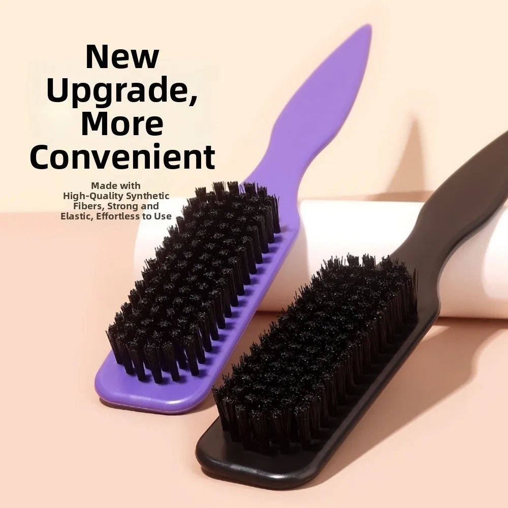 Slick Back Hair Brush Unisex Smoothing Flyaways Hairdressing Comb Backcombing Edge Control Hair Styling Brush Thick/Fine Hair
