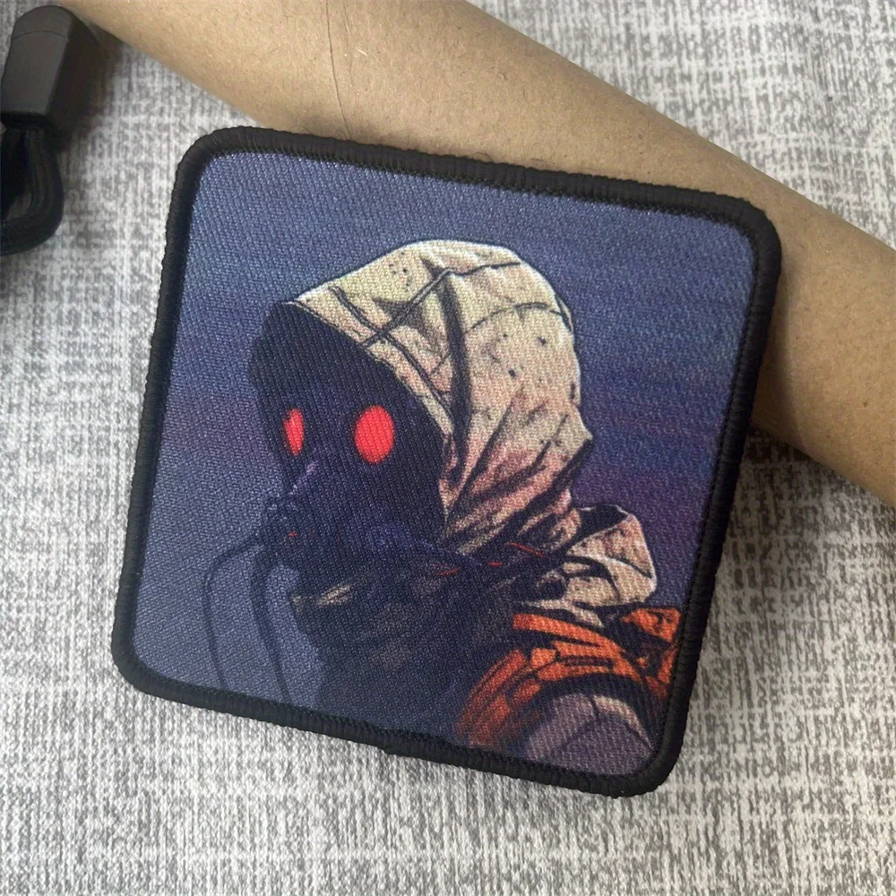 Fast Stalker Live Stalker التصحيح التكتيكي المعنويات شارة مطبوعة هوك وحلقة بقع حقيبة الظهر العسكرية ملصق