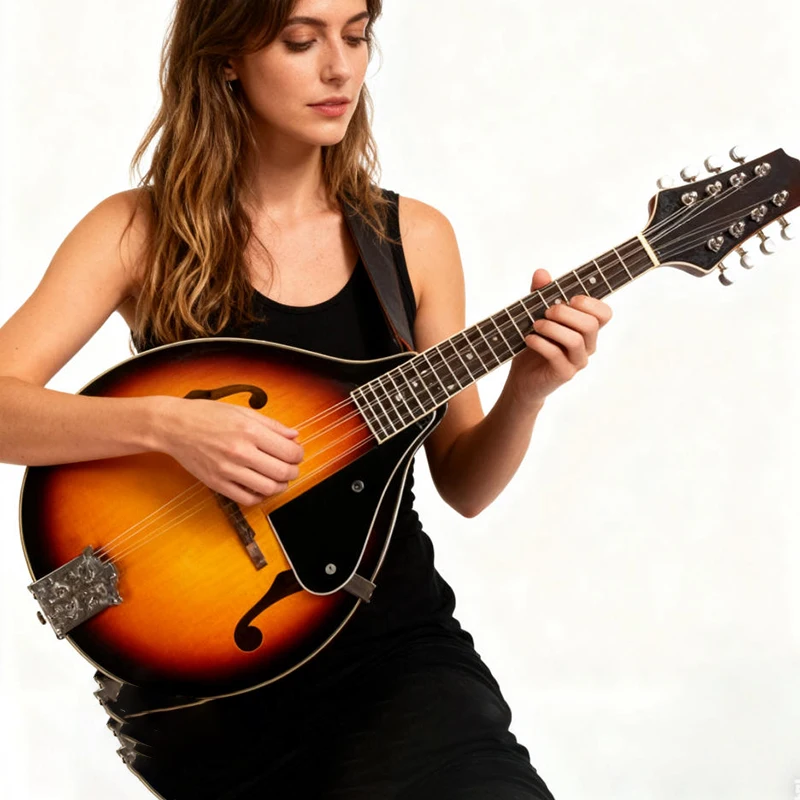 

8 String Mandolin Basswood Steel String Mandolin Band Performance Mandolins Professional Mandolins Set for Beginner Practice