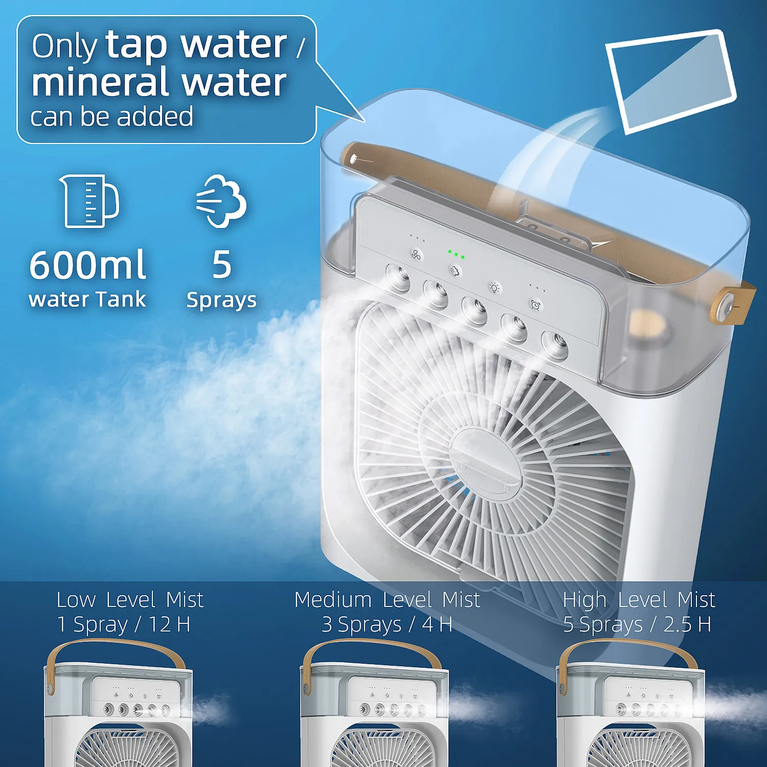 modern mini standing personal ductless industrial small general smart cooler fan room  air conditioner