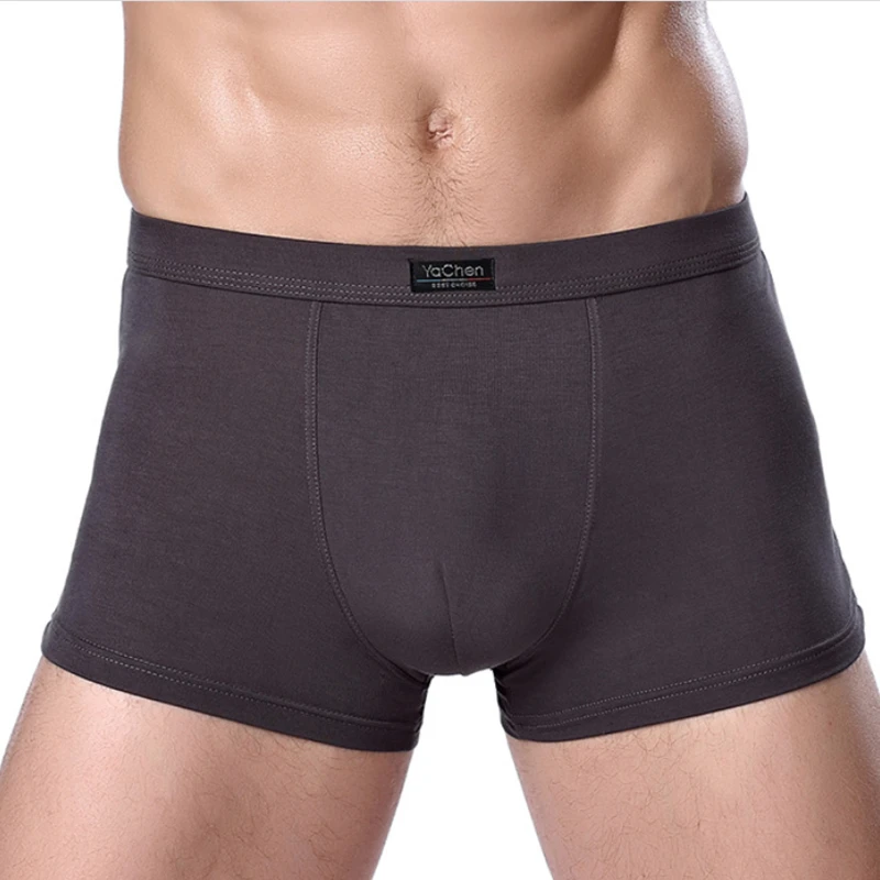 Men Sexy Boxer Soft Breathable Underwear Male Comfortable Solid Panties Underpants Cueca Homme   Boxer shorts 1piece