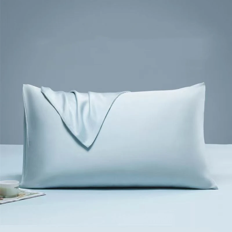 

2Pcs 100% Eucalyptus Lyocell Fibre Pillowcase 48x74cm Silky Envelope Style Pillow Case 50x80cm Solid Summer Cooling Pillow Cover