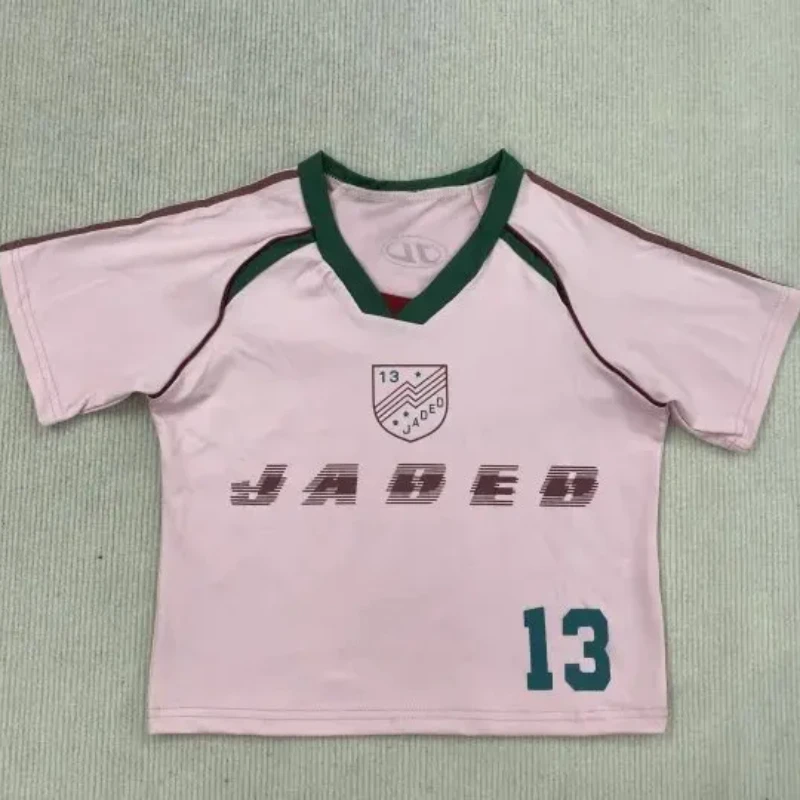 

Летние пляжные минималистичные футболки с короткими рукавами и принтом, модные тонкие повседневные спортивные футболки в стиле Харадзюку, уличный укороченный топ