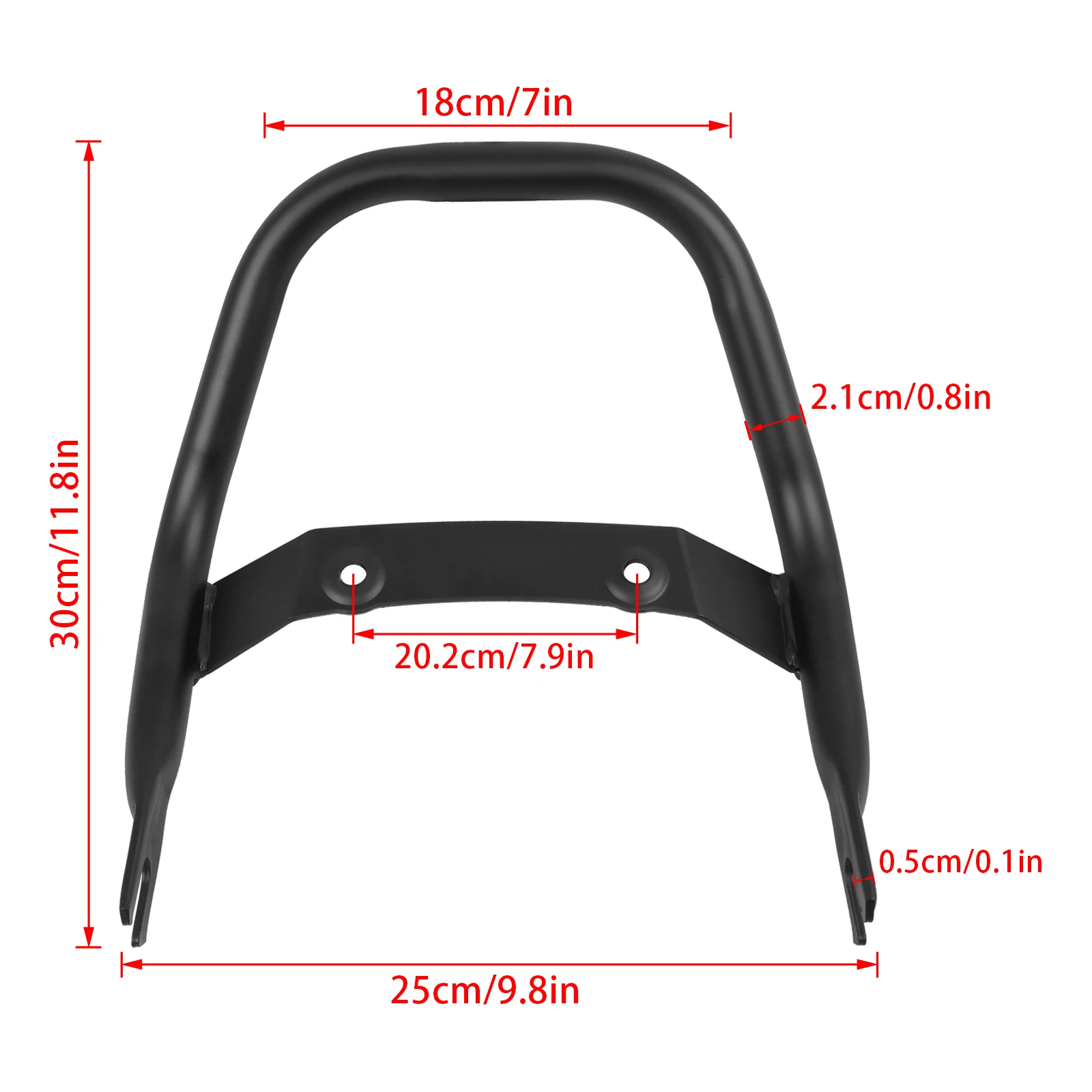 For Honda Monkey 125 Z125 2018-2024 Solo Seat Luggage Rack Support Shelf Passenger Armrest Pillion Seat Grab Hand Rail Handlebar