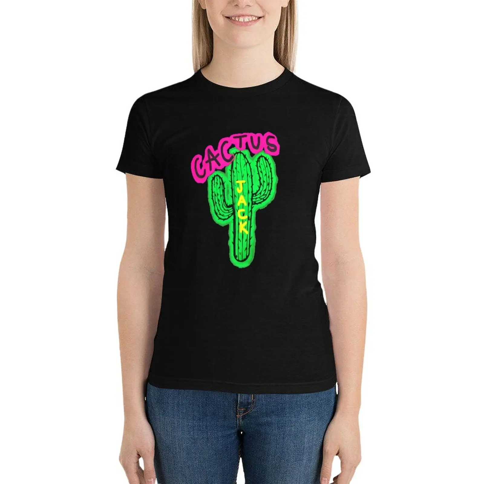 Cactus Jack La Flame T-Shirt oversized Female clothing Women's tee shirt