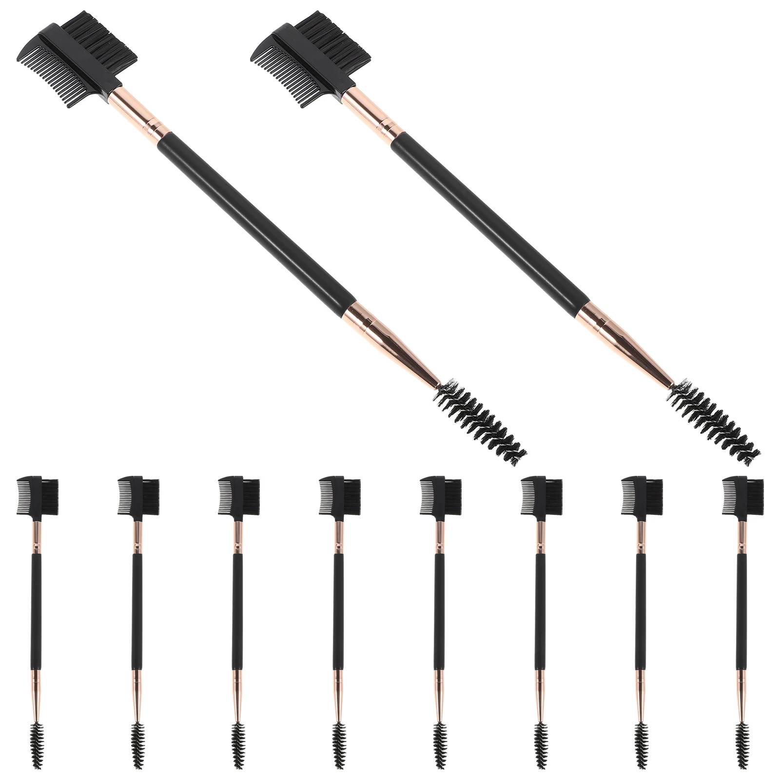 10Pcs Pet Grooming Comb Set Small Dog Face Detangling Brush Dual Ended Cat Eye Comb for Tear Stain Removal Portable Puppy