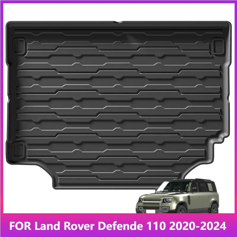 

Для Land Rover Defende 110 2020-2024 автомобильные коврики грузовой подкладки багажник/коврик на спинку TPE 3D всепогодные аксессуары черный