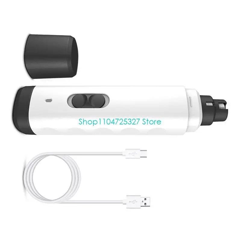 D8KF Pet File 2 Speed Setting USB Chargeable Low Noise Trimmer For Small to Large Dog Cats Home Grooming Work