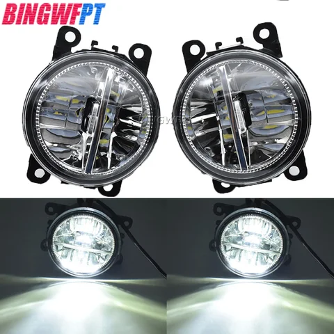 2 шт. DRL H11 Противотуманные фары для Suzuki Jimny JB64 JB74 2018 2019 2020 Jimny JB43 светодиодные противотуманные фары в сборе дневные ходовые Противотуманные фары s 12 В