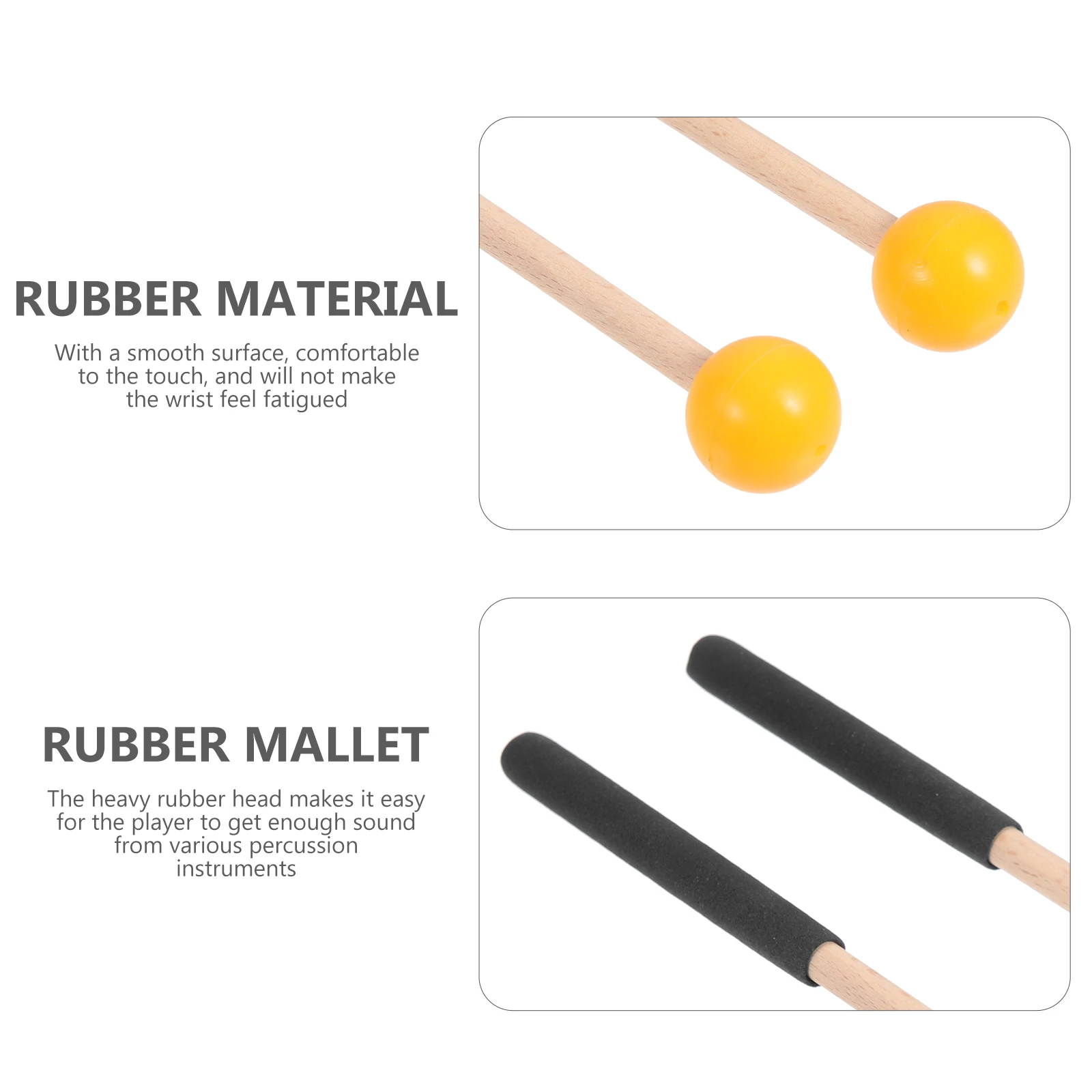 

Bass Marimba Mallet Instruments Percussion Rubber Timpani Mallets Musical Sticks