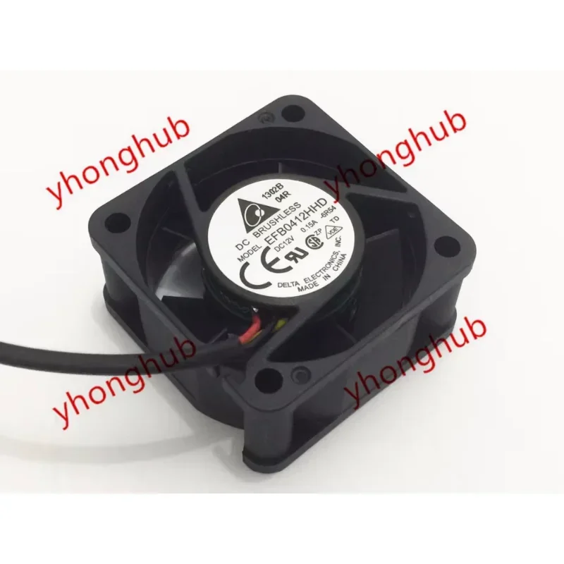 

Delta Electronics EFB0412HHD 6R54 DC 12V 0.15A 40x40x20mm Server Cooling Fan