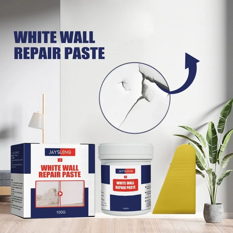 

Multi-purpose White Wall Repair Paste, 100g Wall Maintenance and Renovation, Covering, Repair, Household Wall Repair Paste