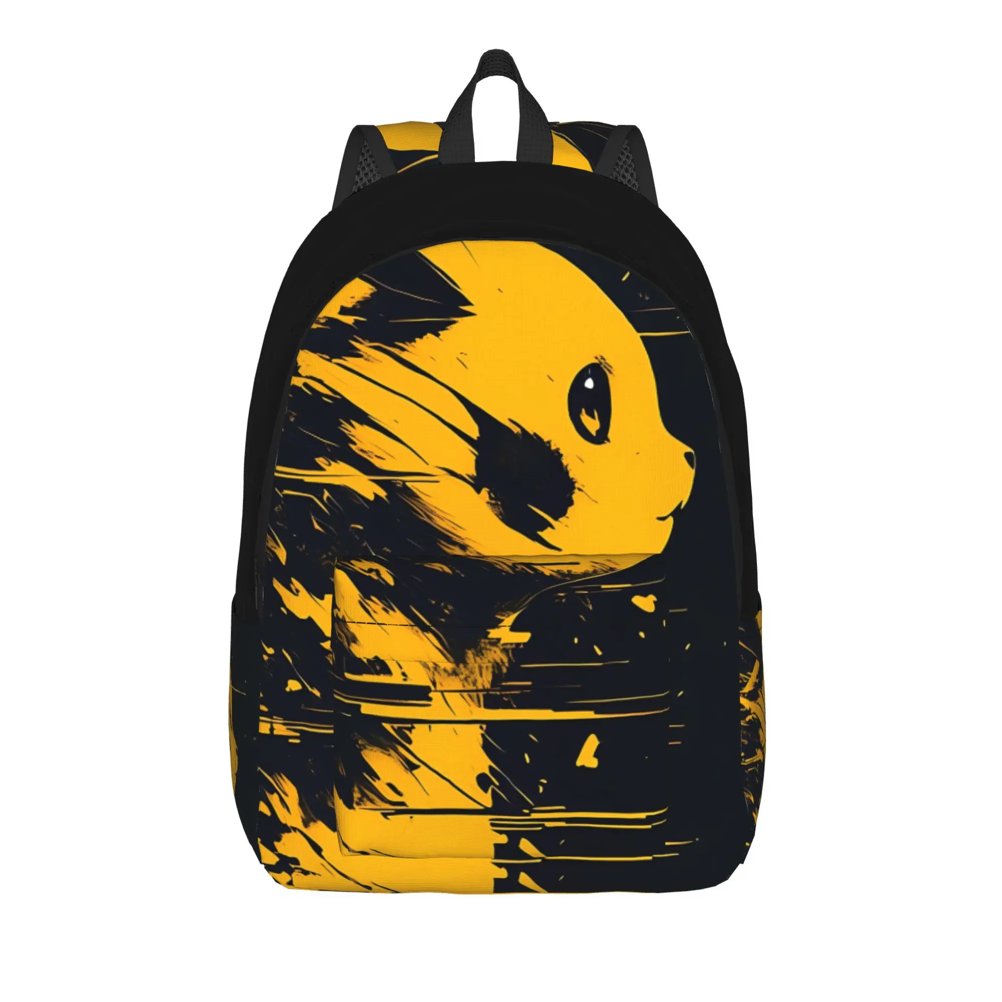 Fashion Pokemon Pikachu Minimal Line Backpack  Mochilas Casual Outdoor Large Capacity Rucksack