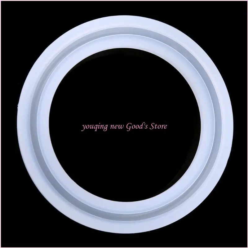 57QA Round Epoxy Jewelry Mold Silicone Bangle Ring Mold for Jewelry Making 6 Sizes