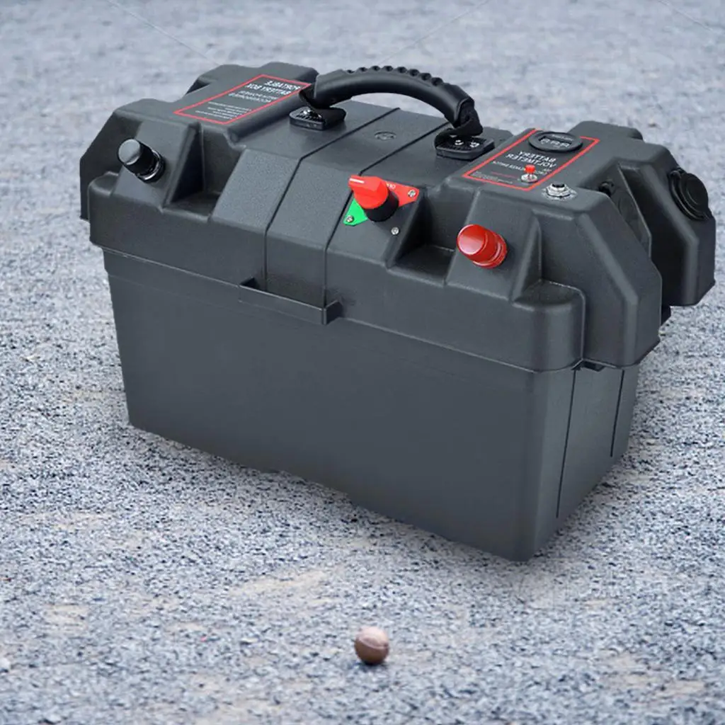 Outdoor Battery Tray Cases Waterproof Battery Box for Camping SUV Truck