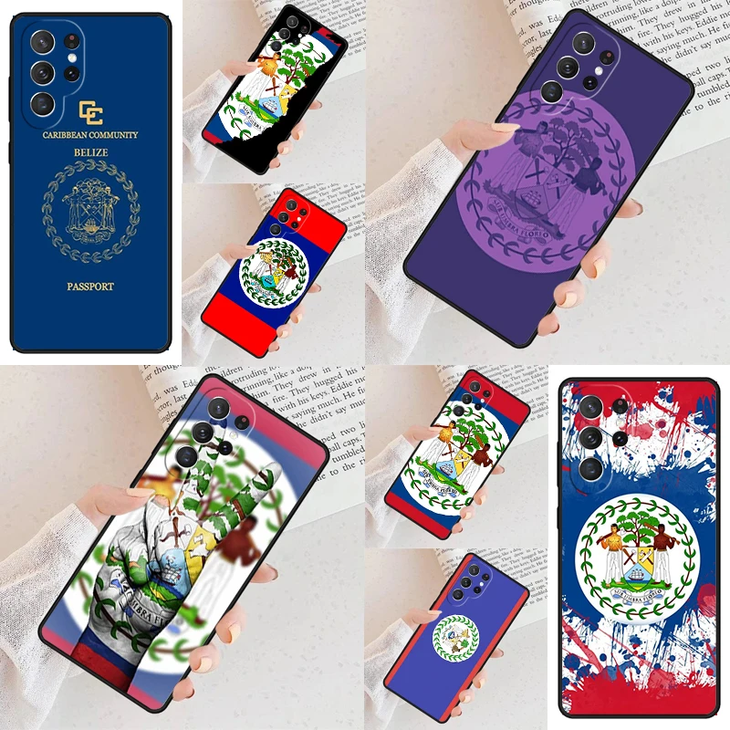 Belizean Flag Cell Phone Case for Samsung Galaxy S26 Ultra S25 S24 S23 S22 S21 S20 Note10 Cover