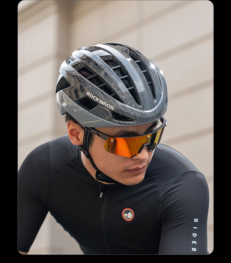 ROCKBROS Fahrradhelm Herren Damen Fahrradhelm Integral geformt Verstellbar MTB Straße Verdickter Sport Sicherer Hut Fahrradhelm – Detail 17