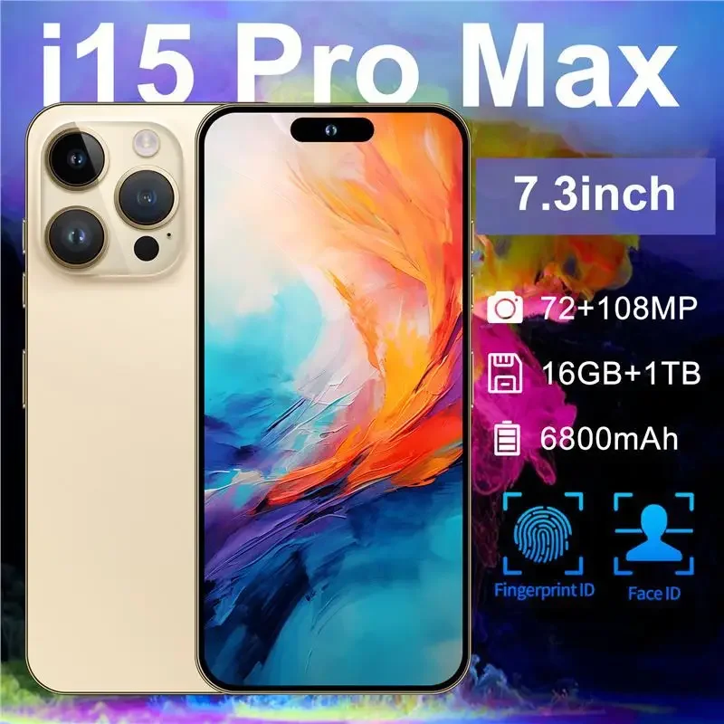 New 2024 Model Cross-Border Mobile Phone I15 PRO MAX Android 8.1 Affordable Best Seller 2G+16G Flexible Island