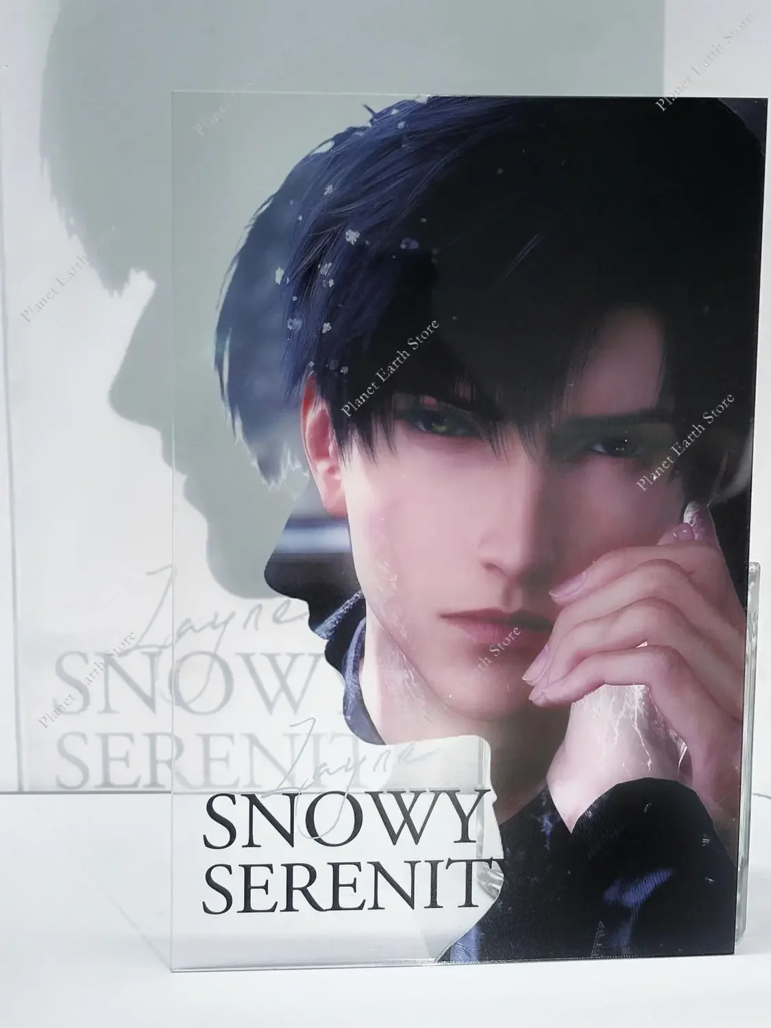 1/5 pezzi amore e spazio profondo creativo carta acrilica trasparente Sylus Rafayel Zayne Xavier Caleb Anime Shadow Card Desktop Decor