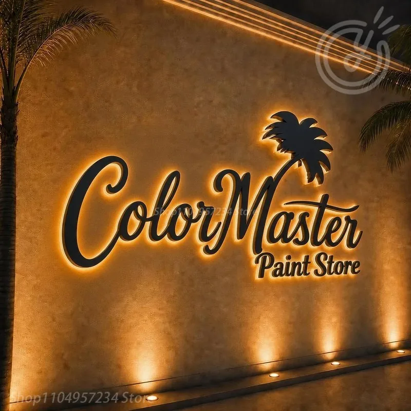 Letters With Lights LED Signboard Custom Sign Logo Business Advertising Wall Luminous Neon Brand Signs Acrylic Metal Garage 3d