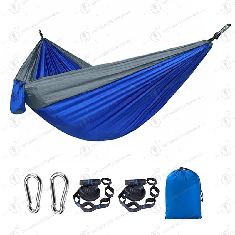 

Outdoor Portable Lightweight Single Wide Polyester Fabric Hammock Swing Camping Beach Durable Parachute Camping Tent Hammock