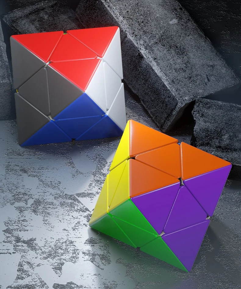 SengSou 2X2 FTO  Skewb Diamon  Sengsou FTO Rotating Octahedron Magnetic 2X2 Magic Cube Stickerless Puzzle Toys Children Gift