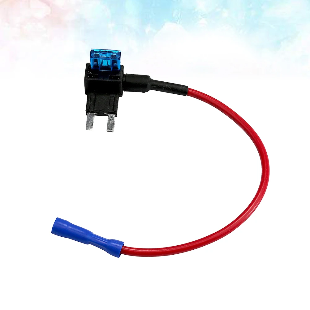 

6pcs Mini Adapter Acs Tap Dual Circuit Holder Flat Plug 5A Cable Power Tap Car Plug Fuse Standard Fuse Backup Vehicle Radio