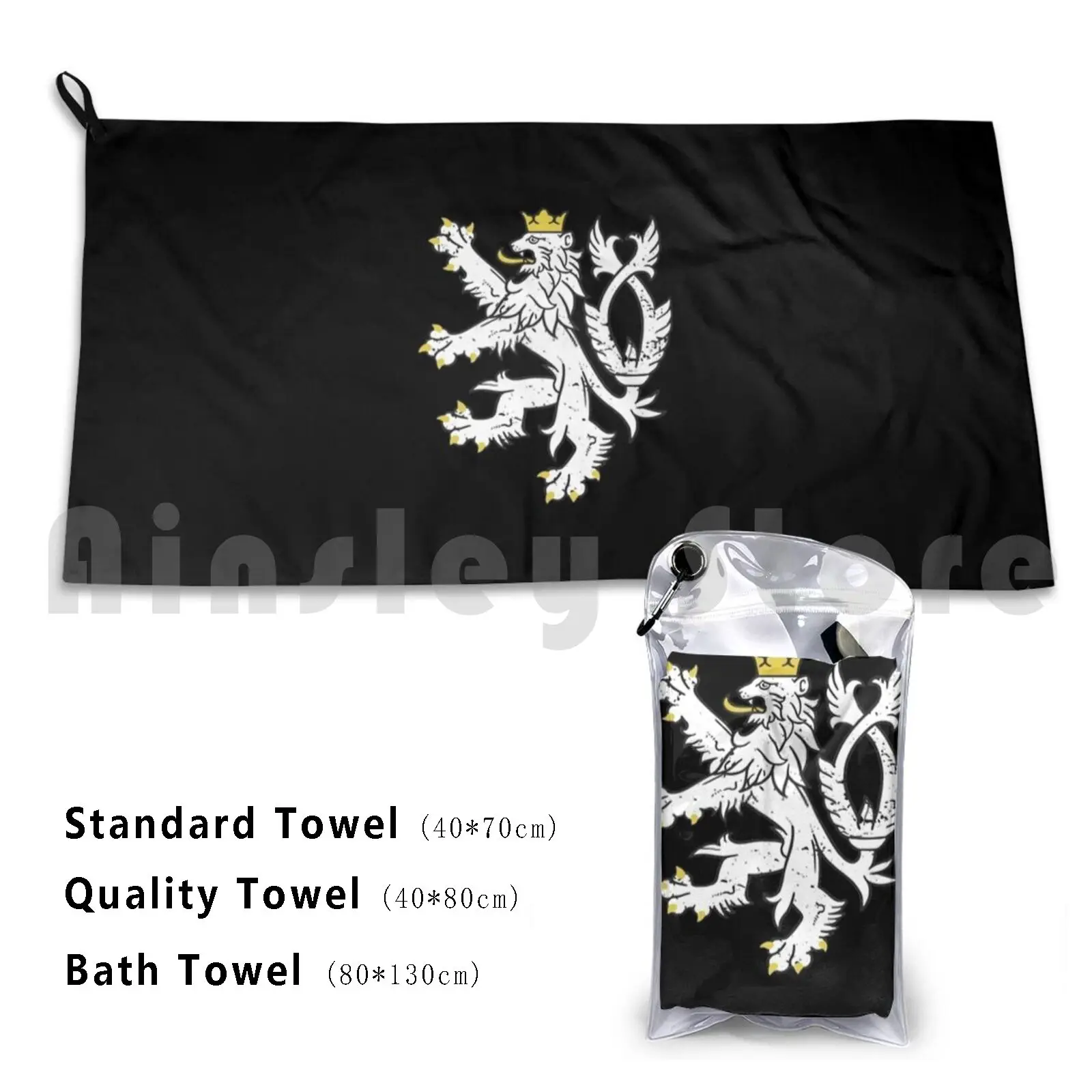 ? Eská Republika Lion Coat Of Arms | Czech Republic Souvenir Bath Towel Beach Cushion Czech Czech Republic