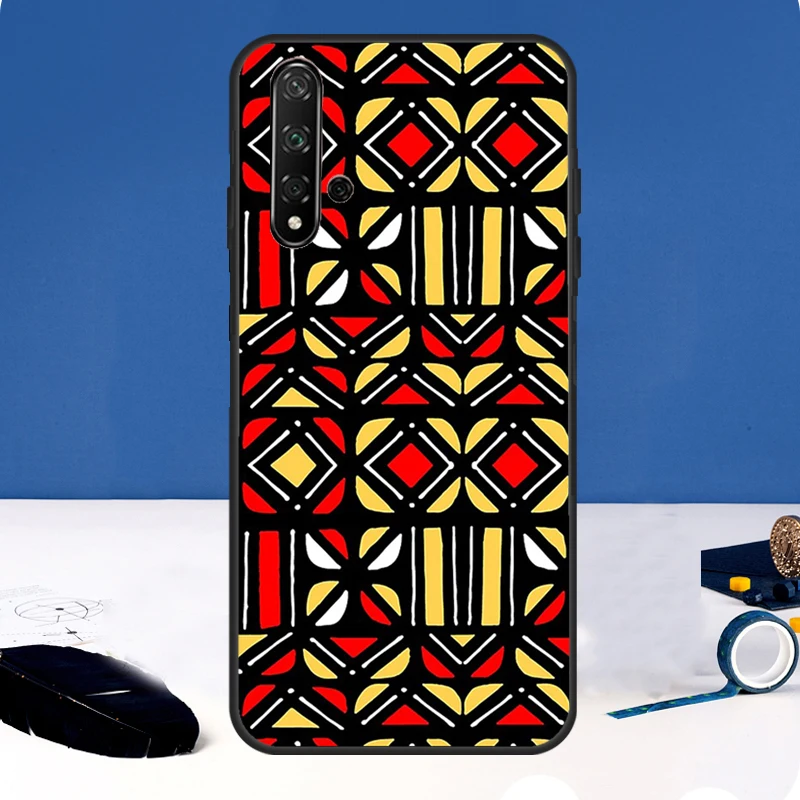 African Wax Print Design Cover For Huawei Nova 10 9 SE 11i 8i 7i 3i Y90 Y91 Y70 Y60 Y61 5T P30 P60 Pro P40 Lite Case